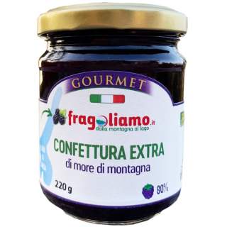 Confettura extra di more di montagna 80%