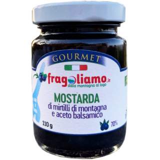 Mostarda di mirtilli di montagna e aceto balsamico 70%